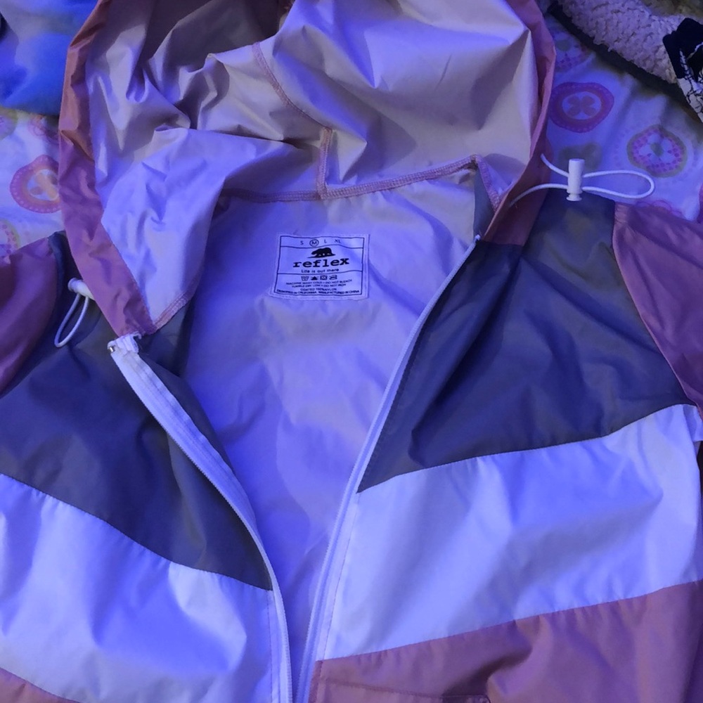 pink windbreaker